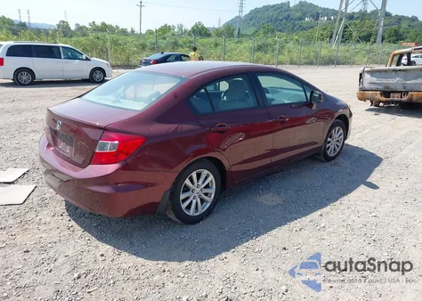 2012 Honda Civic Ex-L из США, поврежденный, VIN 2HGFB2F98CH592733